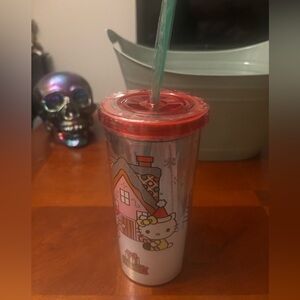 Hello kitty Christmas travel cup new